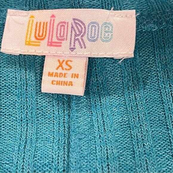 LuLaRoe Sarah open duster color blue size XS - Picture 9 of 13
